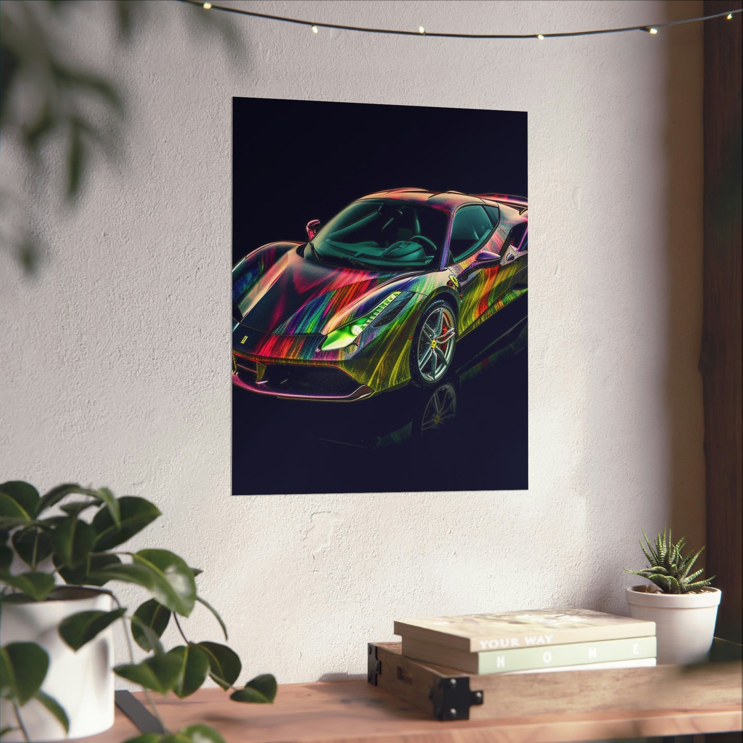 Premium Matte Vertical Posters Ferrari Color 3