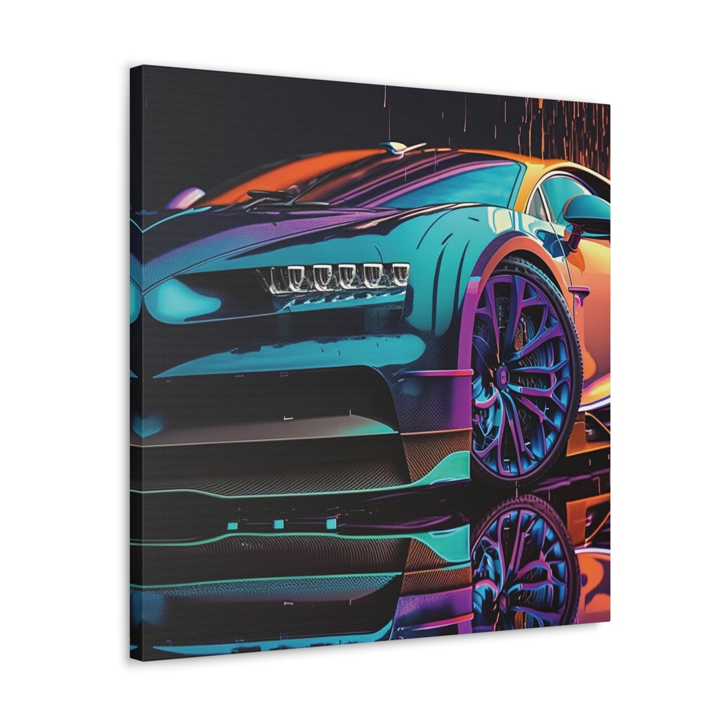 Canvas Gallery Wraps Bugatti Neon Chiron 1