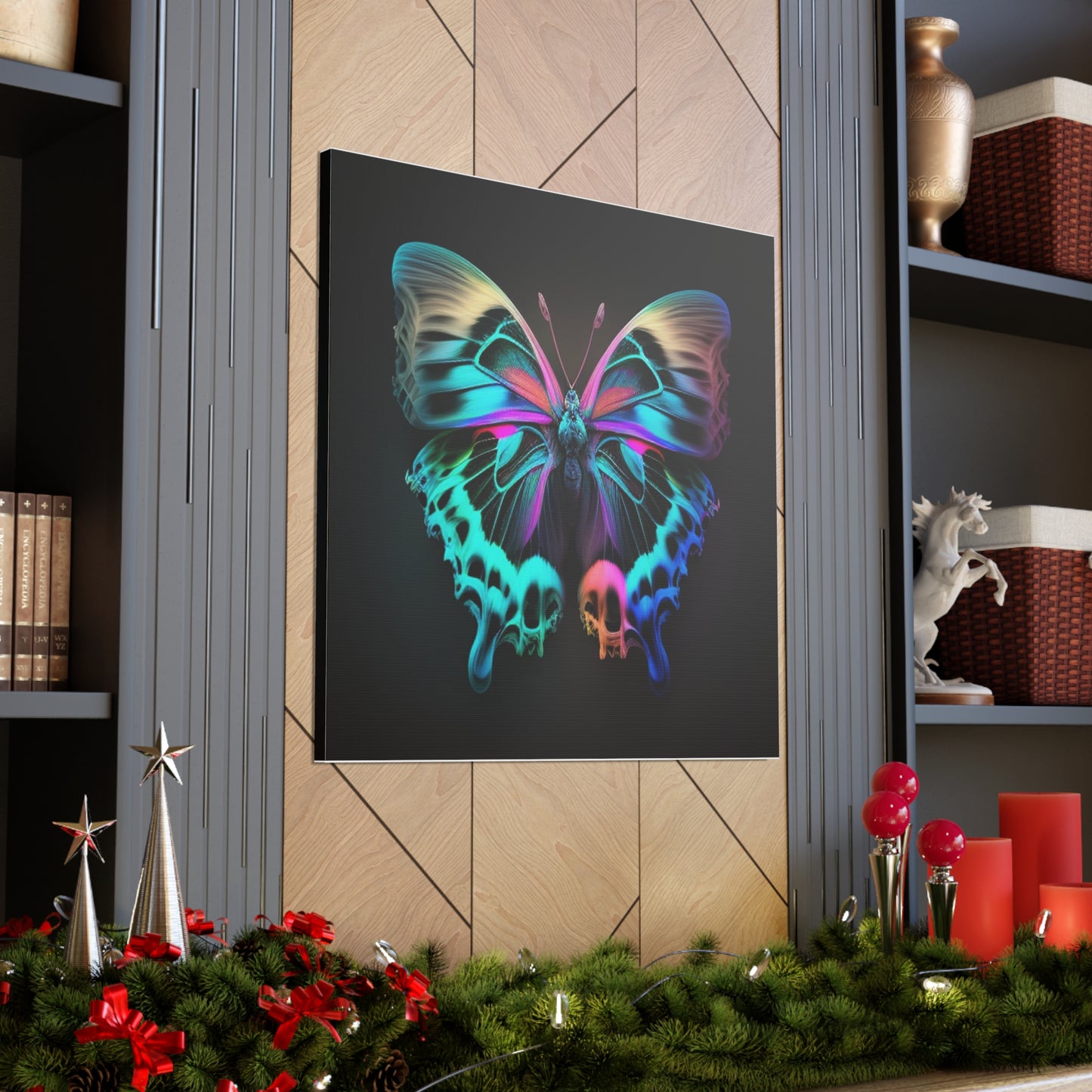 Canvas Gallery Wraps Neon Butterfly Fusion 2