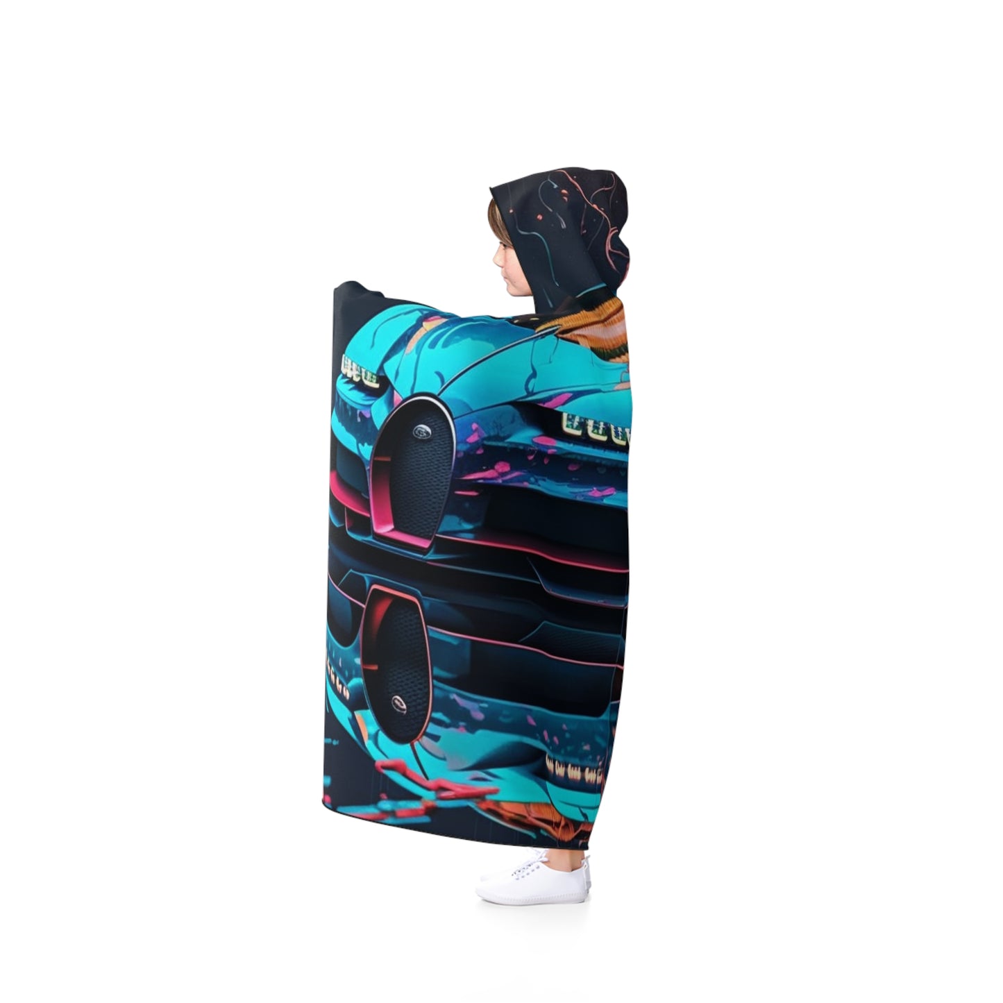 Hooded Blanket Bugatti Neon Chiron 4