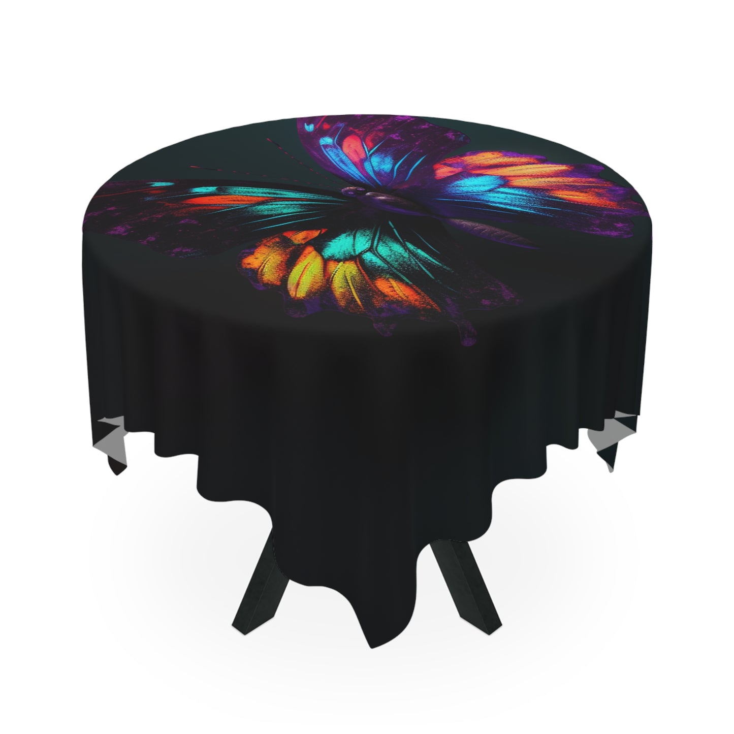 Tablecloth Hyper Colorful Butterfly Purple 1