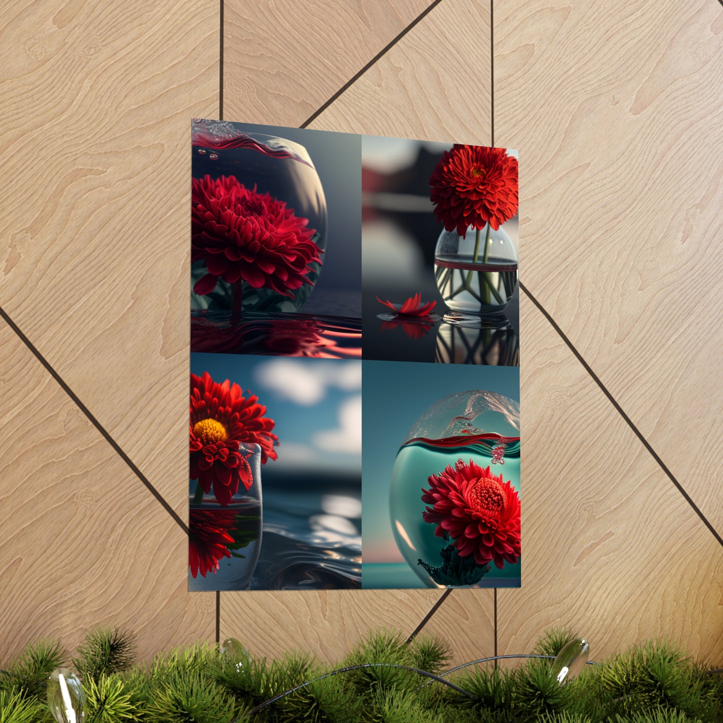 Premium Matte Vertical Posters Chrysanthemum 5