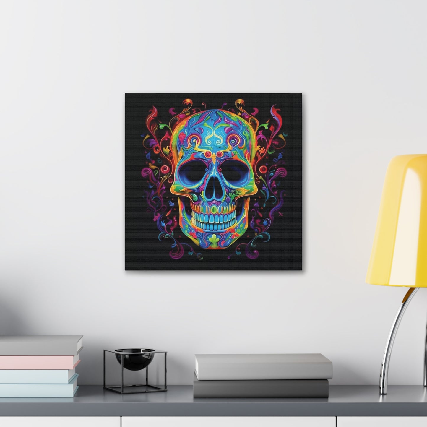 Canvas Gallery Wraps Macro Skull Color 4