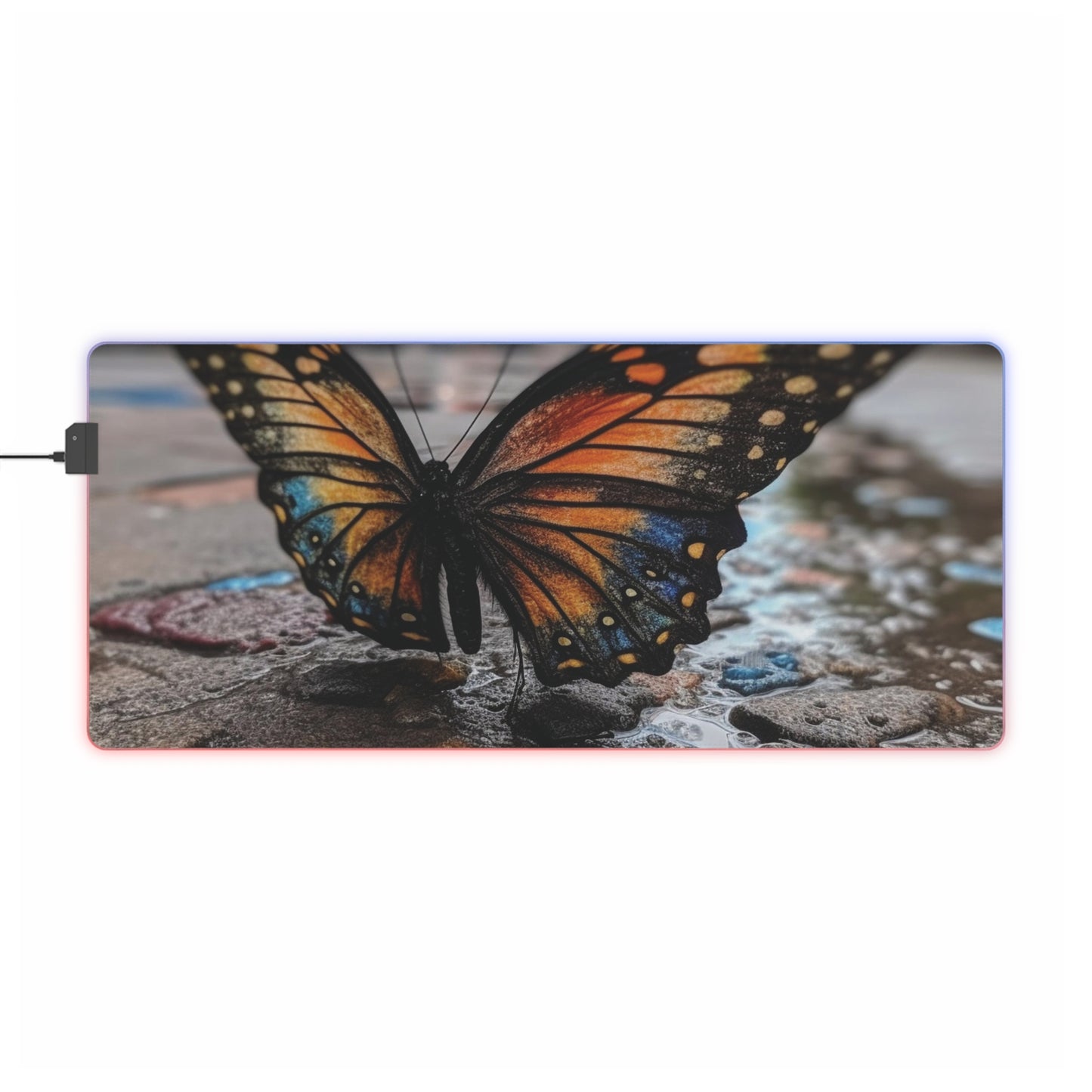 LED Gaming Mouse Pad Water Butterfly Street 4