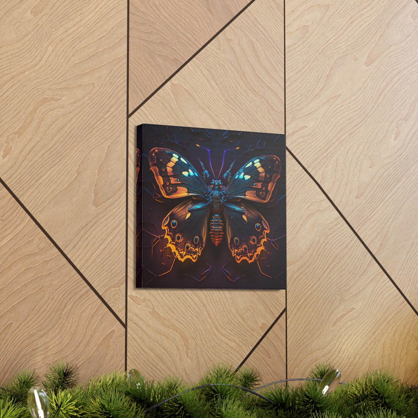 Canvas Gallery Wraps Neon Hue Butterfly 2