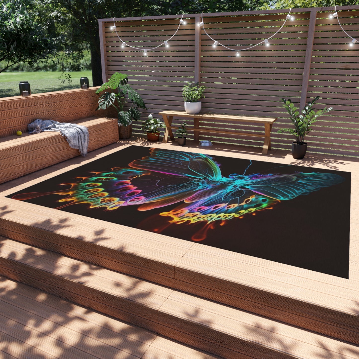 Outdoor Rug  Thermal Butterfly 2