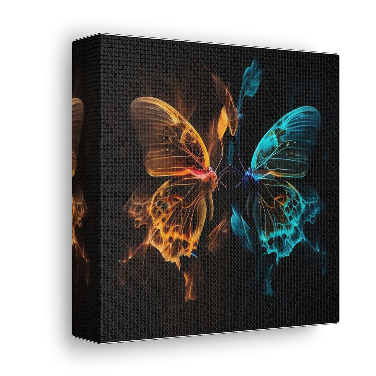 Canvas Gallery Wraps Kiss Neon Butterfly 2