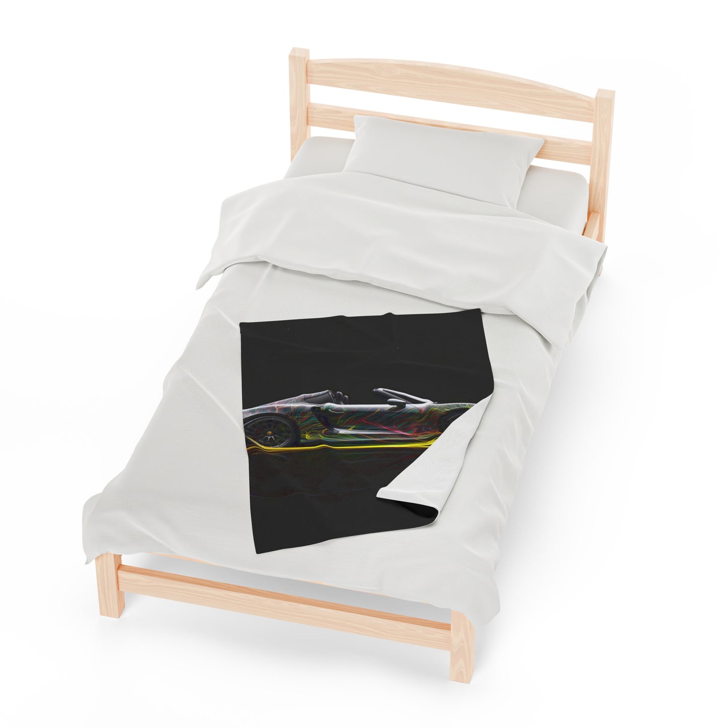 Velveteen Plush Blanket Porsche Line 1