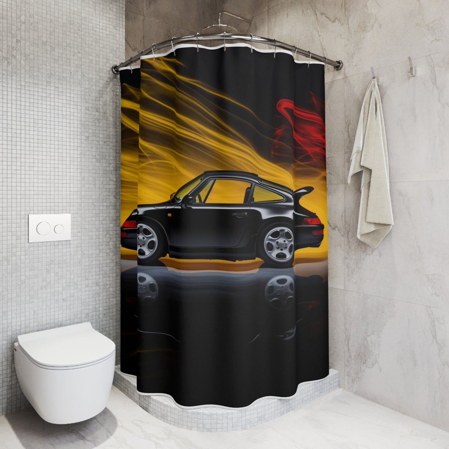 Polyester Shower Curtain Porsche 933 4
