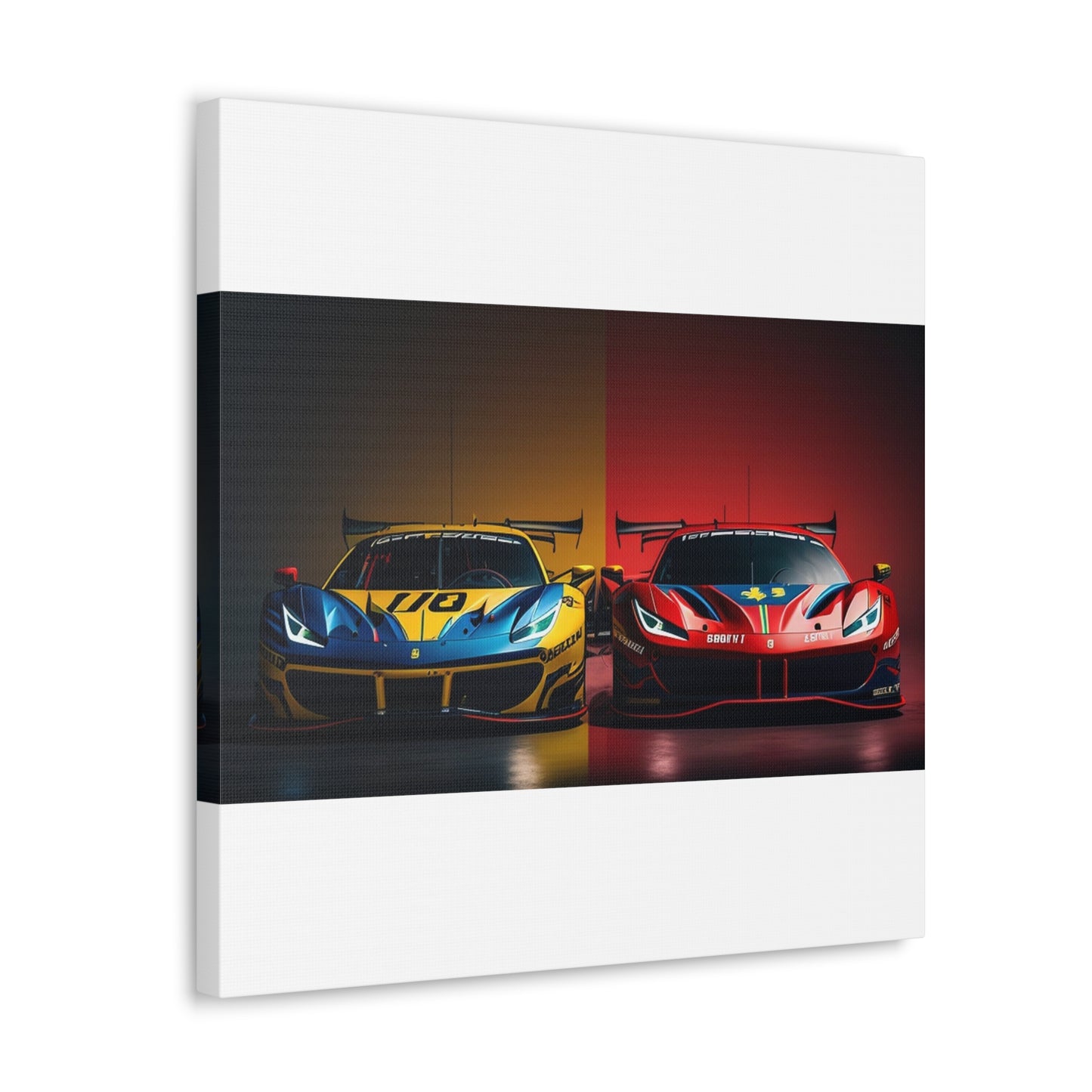 Canvas Gallery Wraps Ferrari Red Blue 3