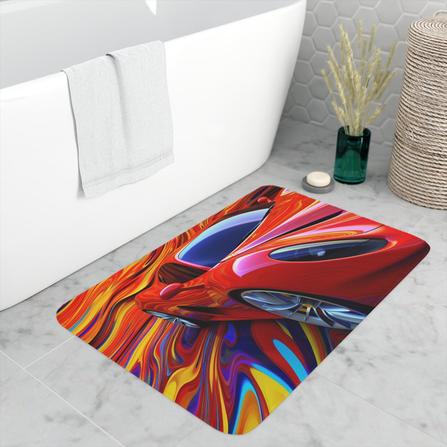 Memory Foam Bath Mat Ferrari Water Fusion 4