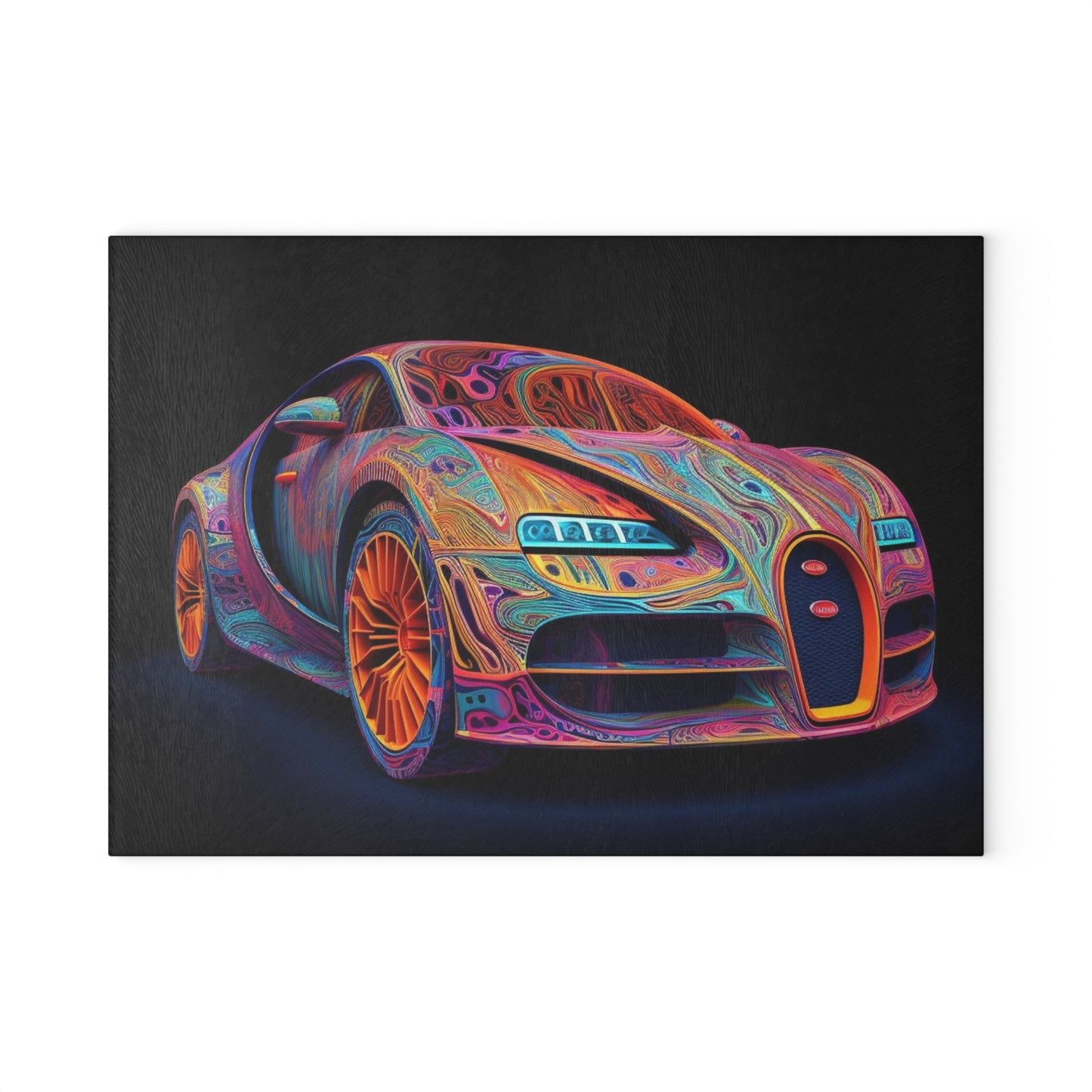 Glass Cutting Board Bugatti Abstract Concept 1