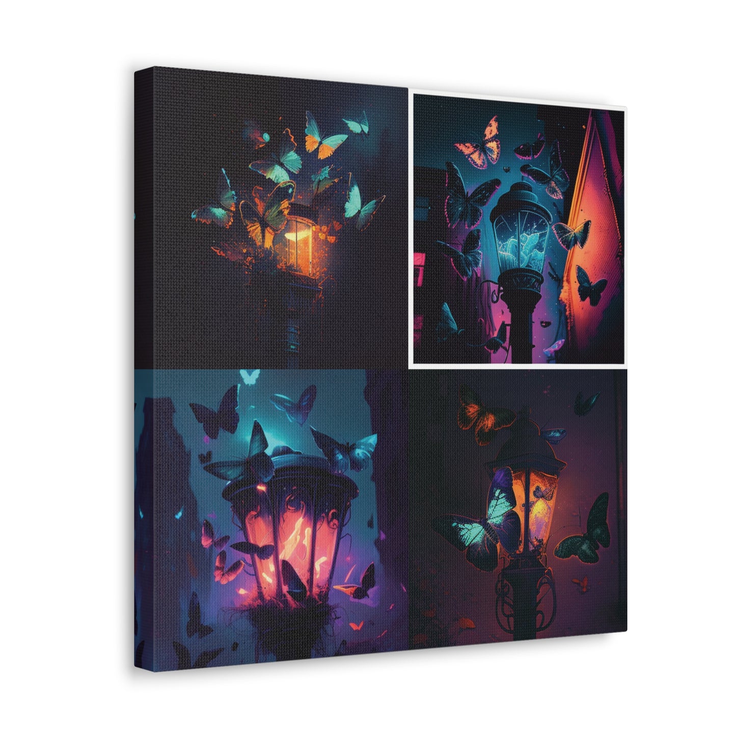 Canvas Gallery Wraps Street Light Butterfly 5