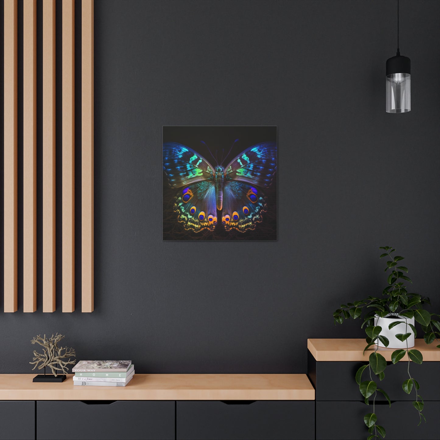 Canvas Gallery Wraps Neon Hue Butterfly 3