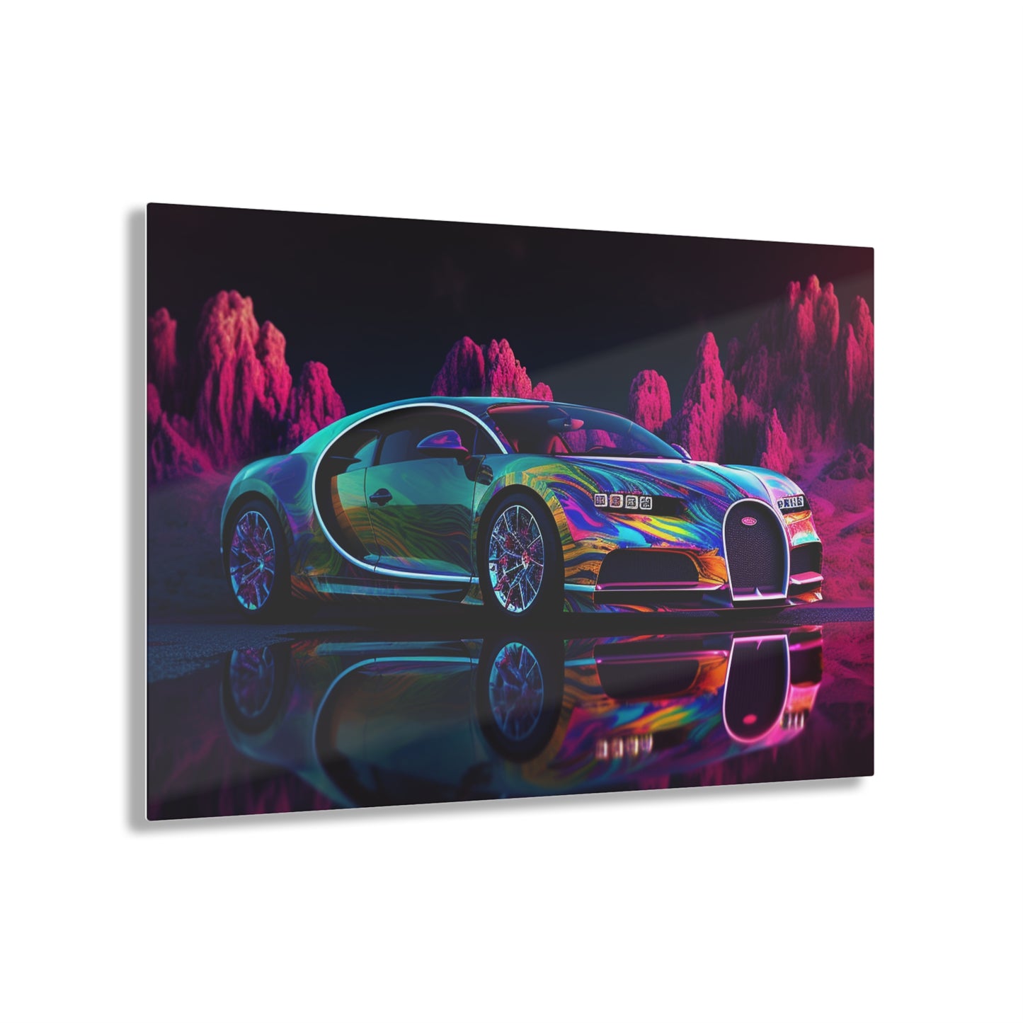 Acrylic Prints Florescent Bugatti Flair 2