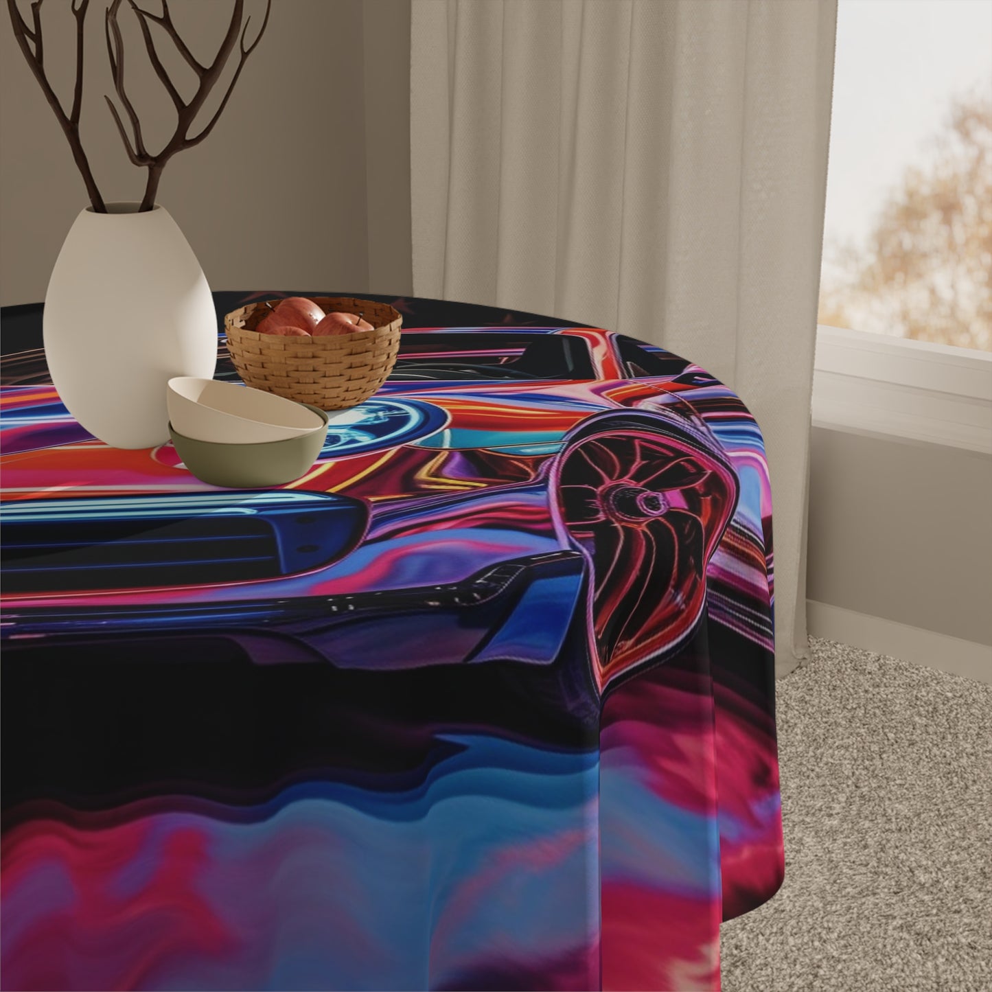 Tablecloth American Flag Colored Porsche 4