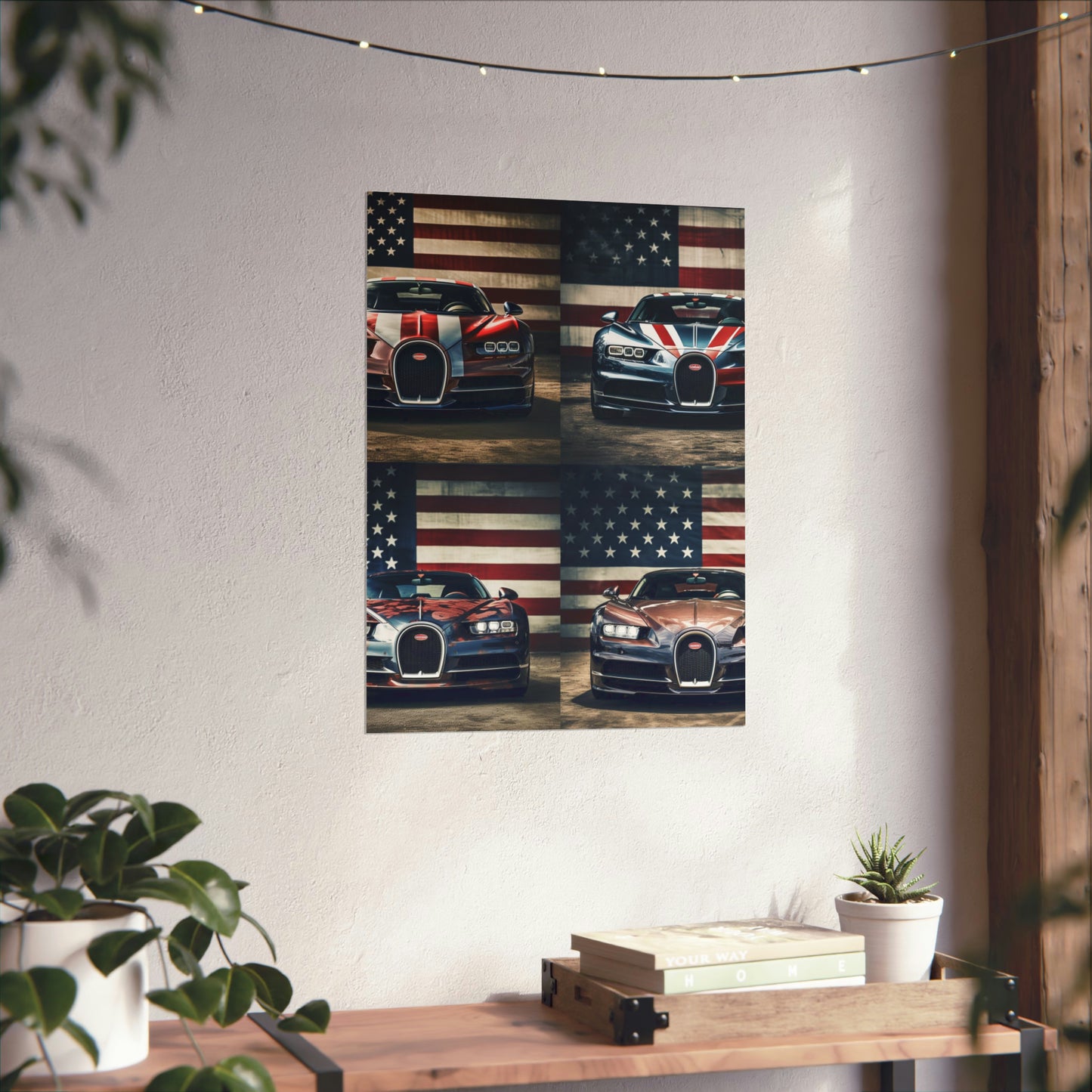 Premium Matte Vertical Posters Bugatti Flag 5