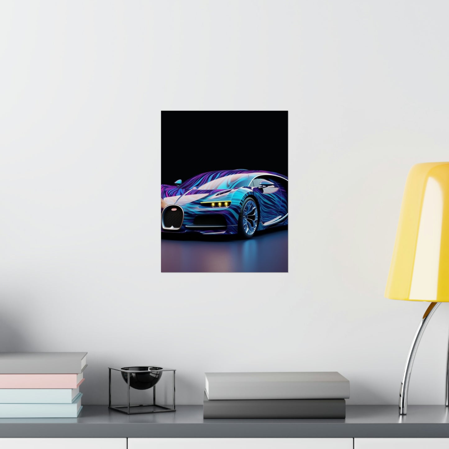 Premium Matte Vertical Posters Bugatti Abstract Flair 3