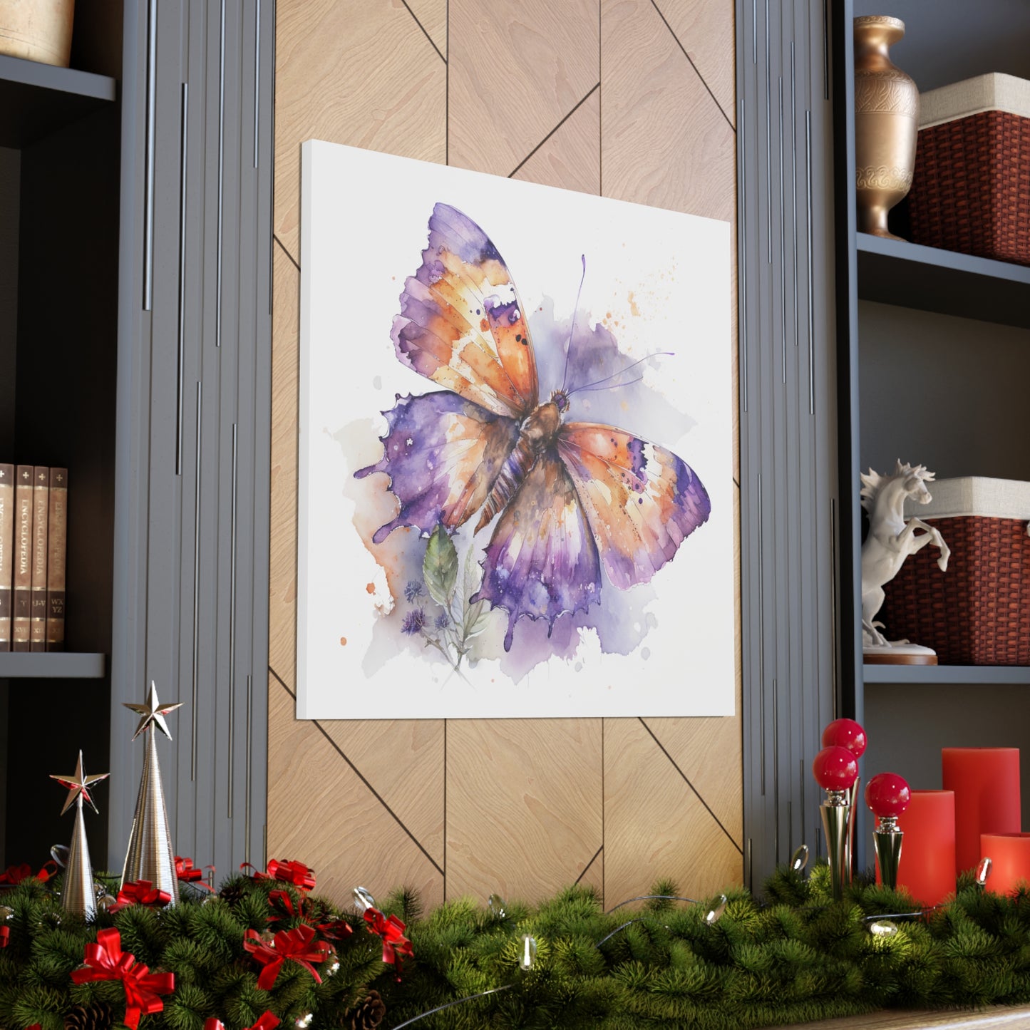 Canvas Gallery Wraps MerlinRose Watercolor Butterfly 1