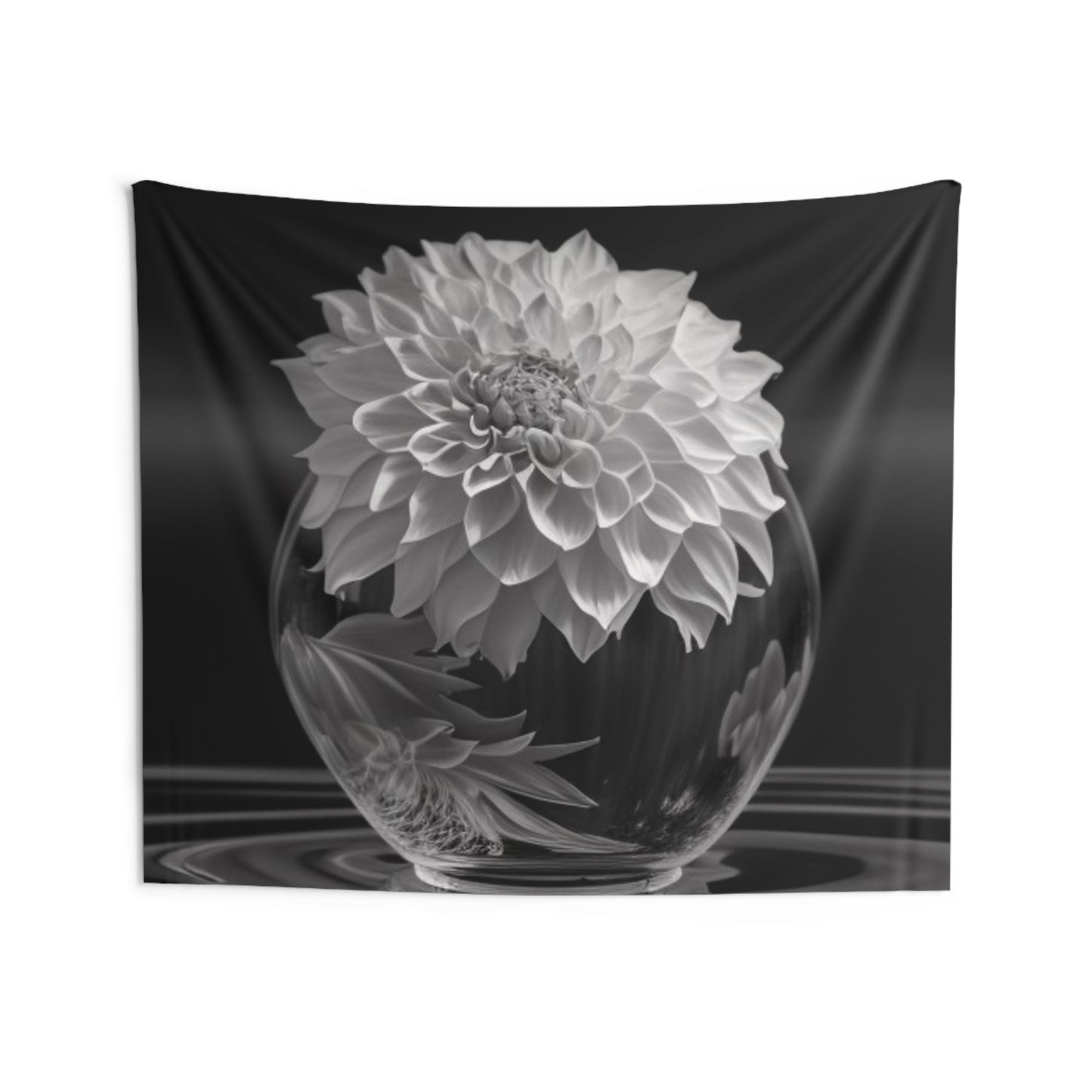 Indoor Wall Tapestries White Dahlia 1
