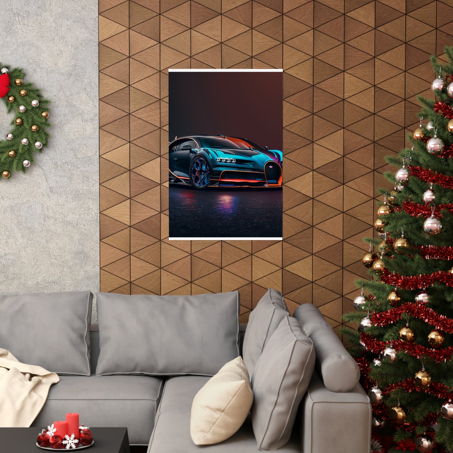 Premium Matte Vertical Posters Bugatti Chiron Super 1