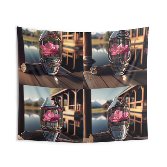 Indoor Wall Tapestries Pink Magnolia 5