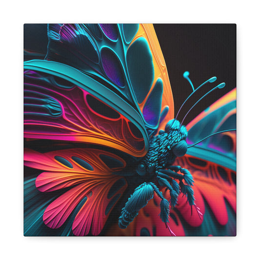 Canvas Gallery Wraps Neon Butterfly Macro 4