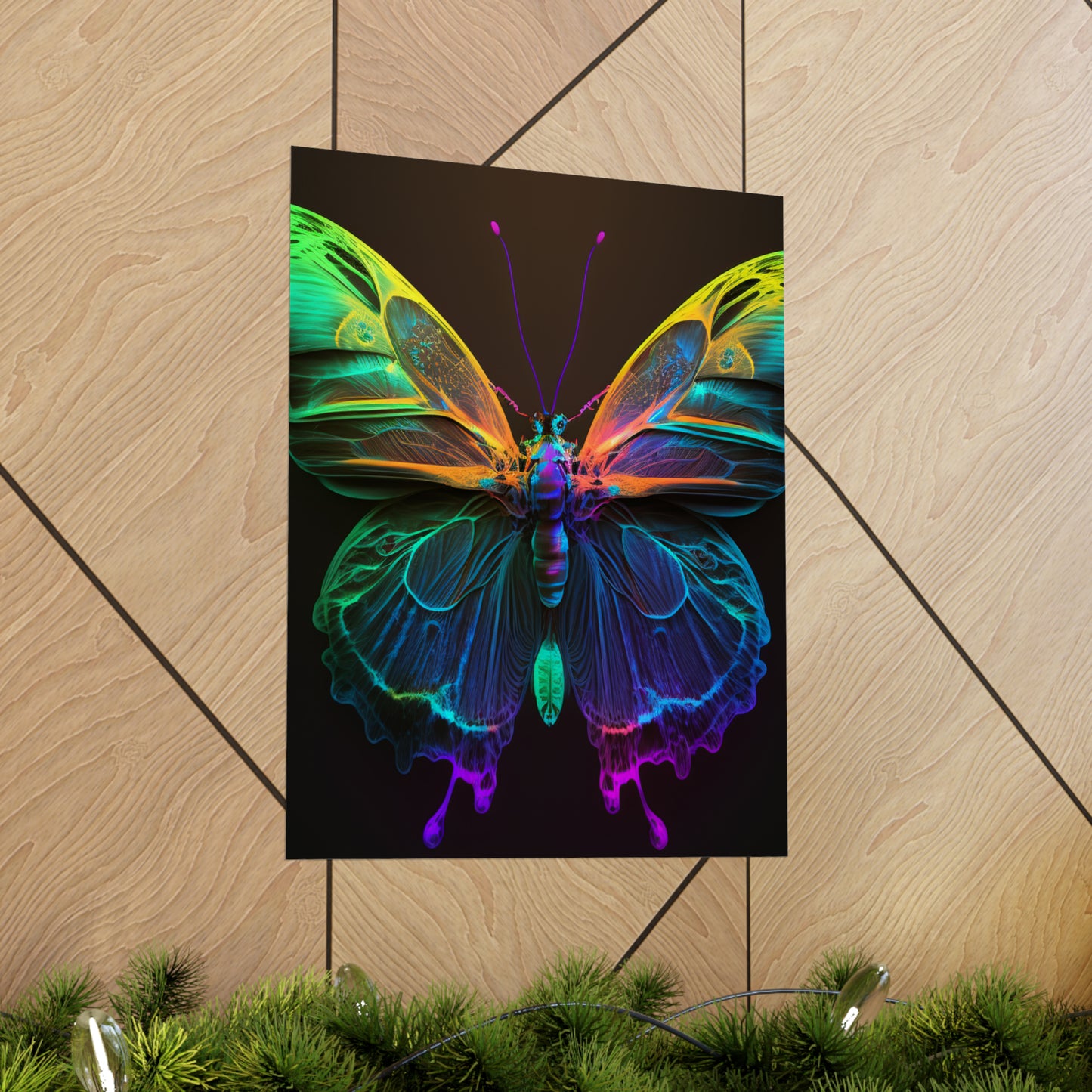 Premium Matte Vertical Posters Raw Hyper Color Butterfly 3