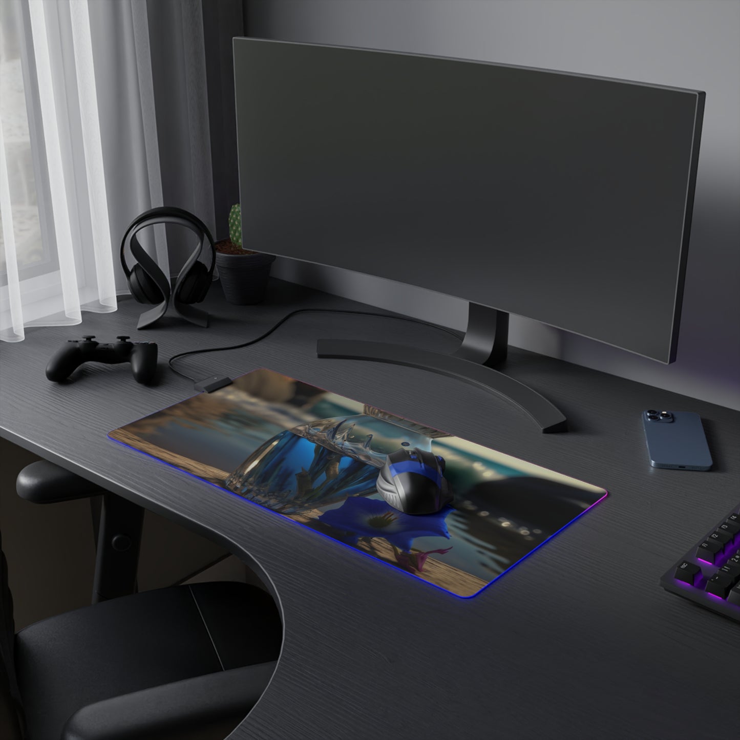 LED Gaming Mouse Pad Bluebell 1