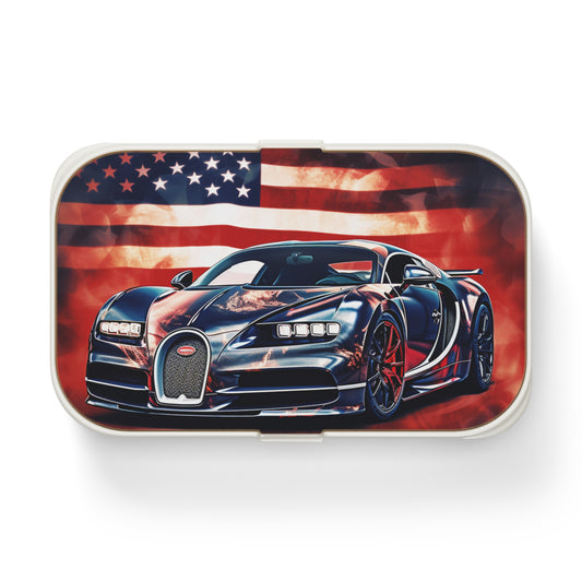 Bento Lunch Box Abstract American Flag Background Bugatti 4