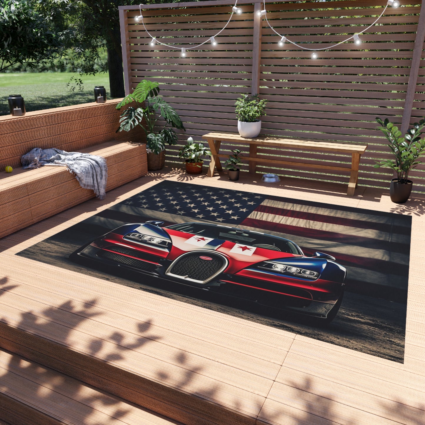 Outdoor Rug  Bugatti American Flag 3