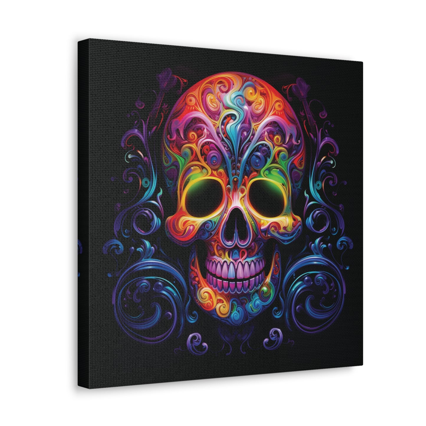 Canvas Gallery Wraps Macro Skull Color 2