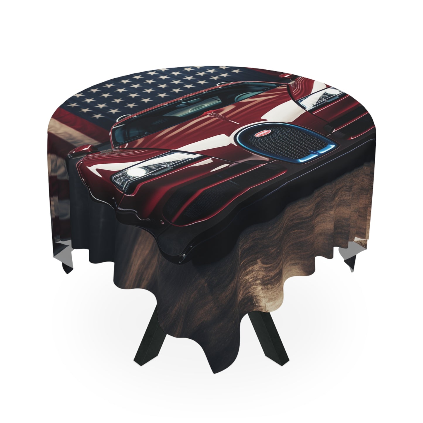 Tablecloth American Flag Background Bugatti 1