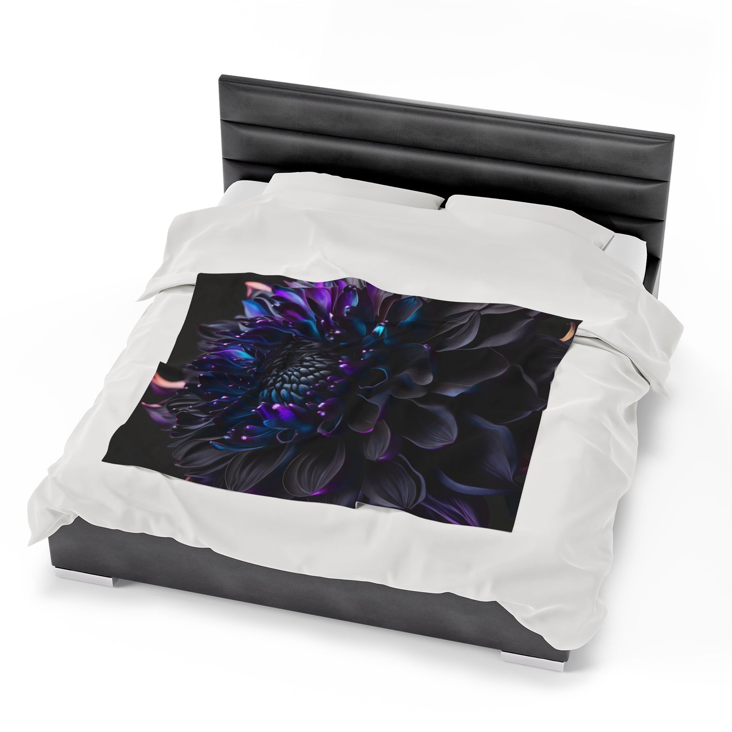 Velveteen Plush Blanket Dahlia Purple 2