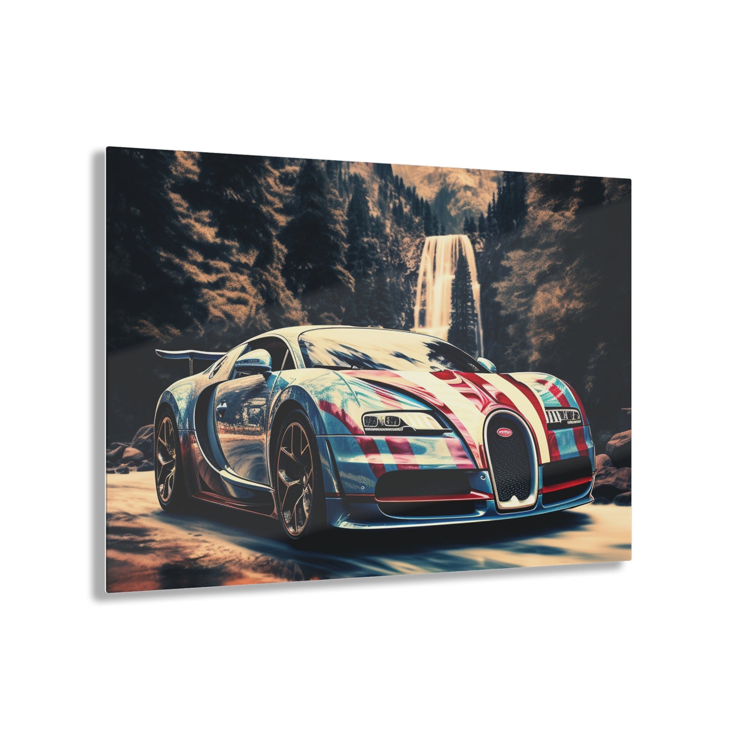 Acrylic Prints Bugatti Waterfall 1