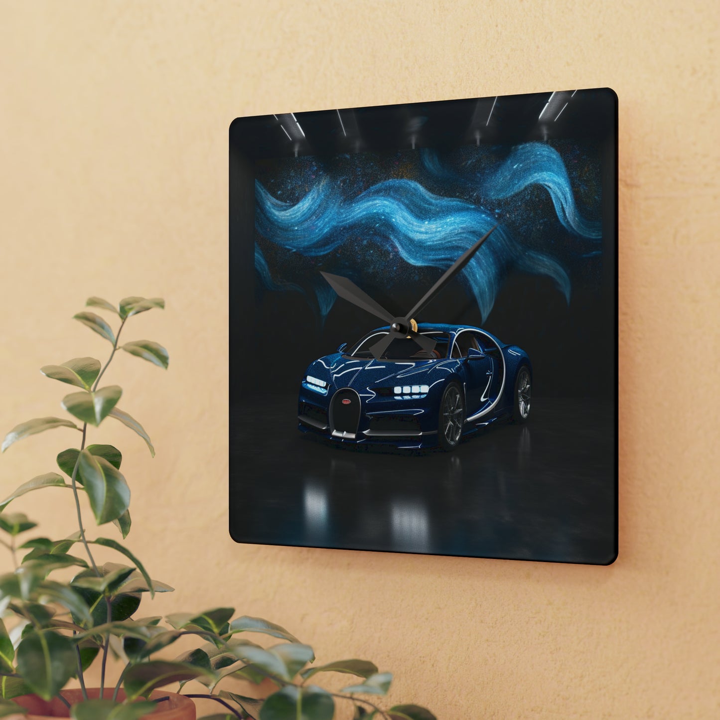 Acrylic Wall Clock Hyper Bugatti 3