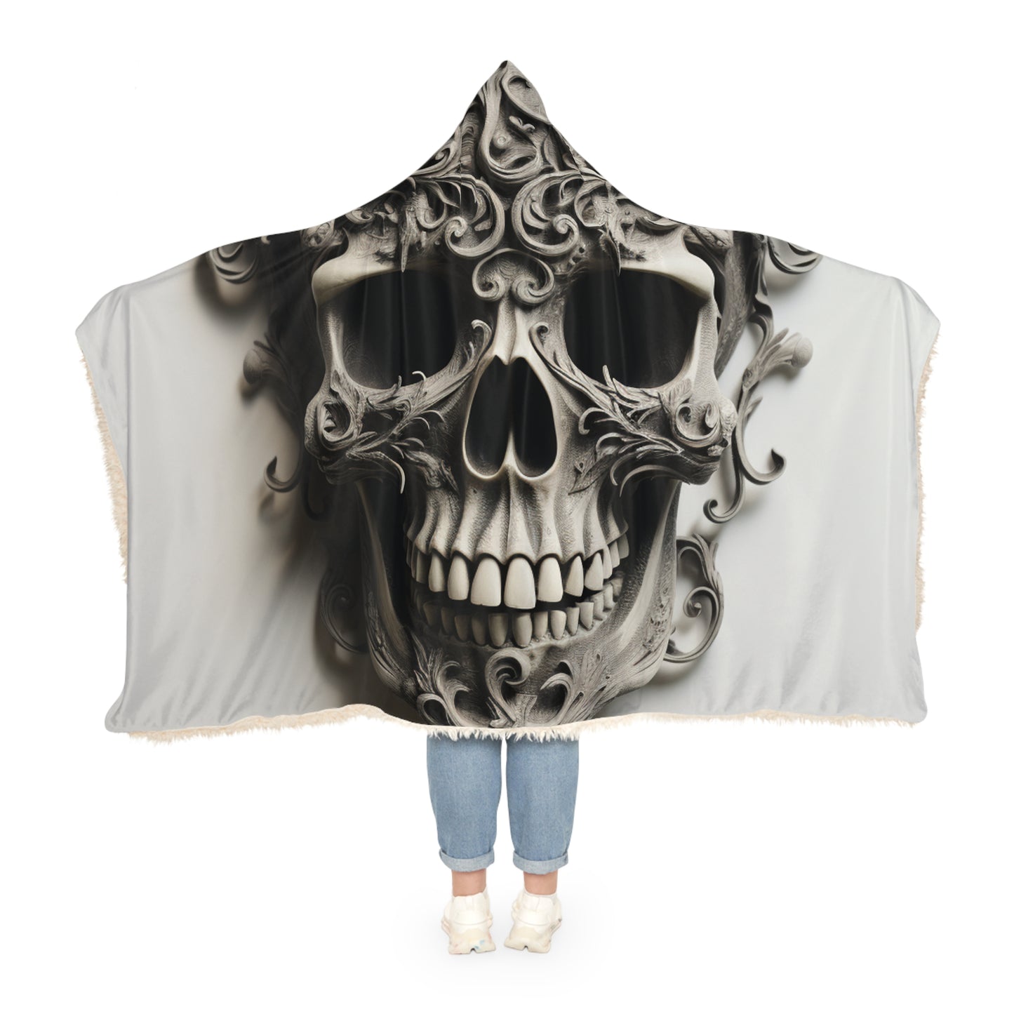 Snuggle Hooded Blanket Skull Treble Clef 2