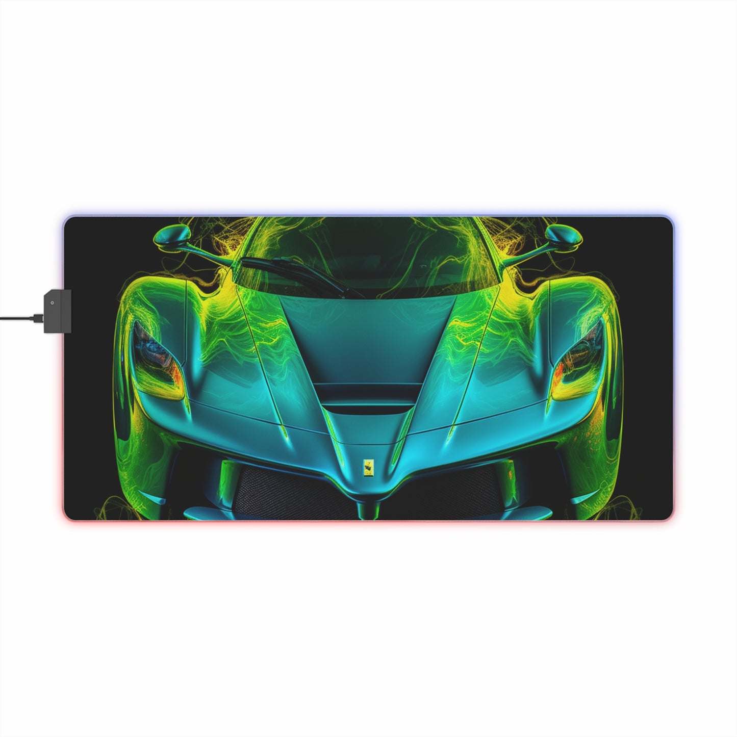 LED Gaming Mouse Pad Ferrari Neon 2