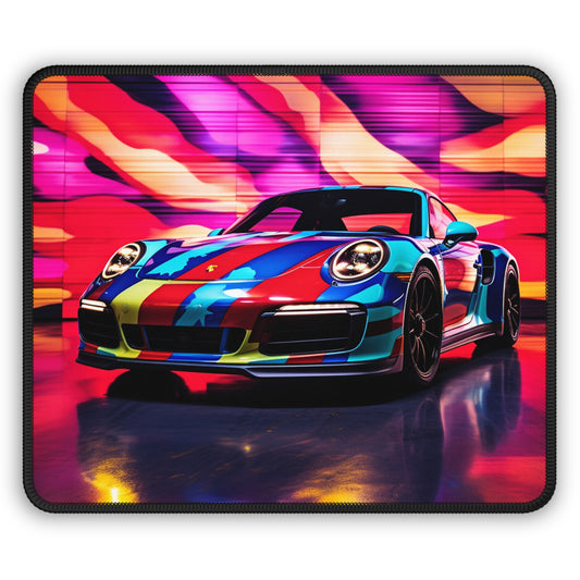 Gaming Mouse Pad  Macro American Flag Porsche 1