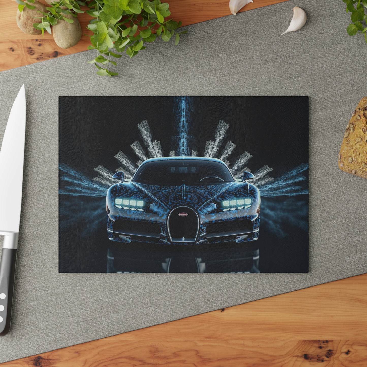 Glass Cutting Board Hyper Bugatti 2