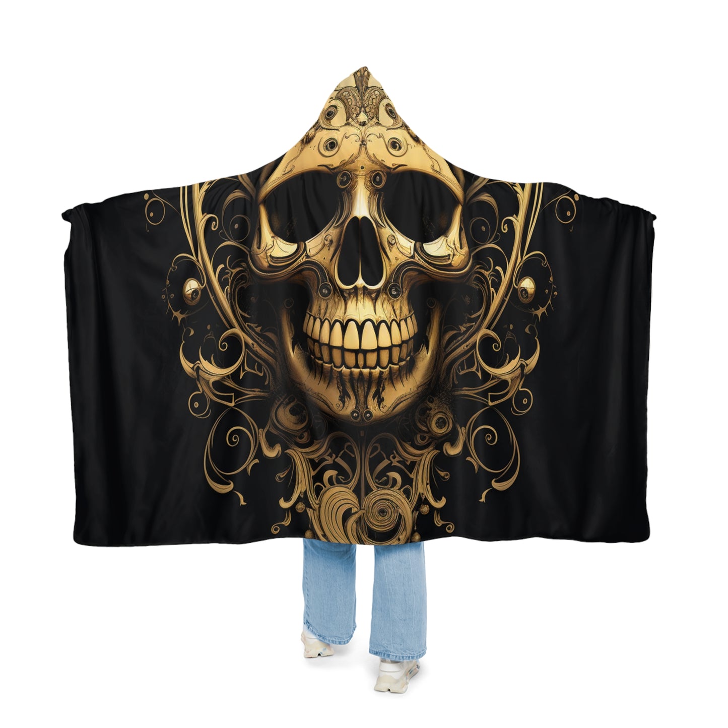 Snuggle Hooded Blanket Skull Treble Clef 3