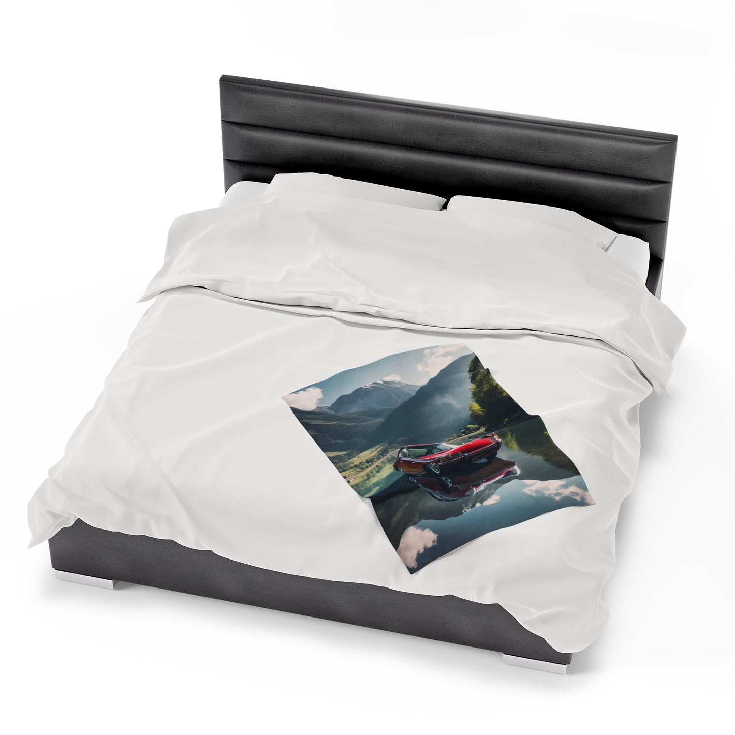 Velveteen Plush Blanket Porsche Lake 3