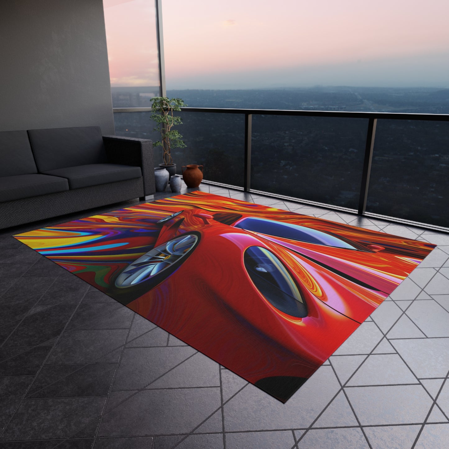 Outdoor Rug  Ferrari Water Fusion 4