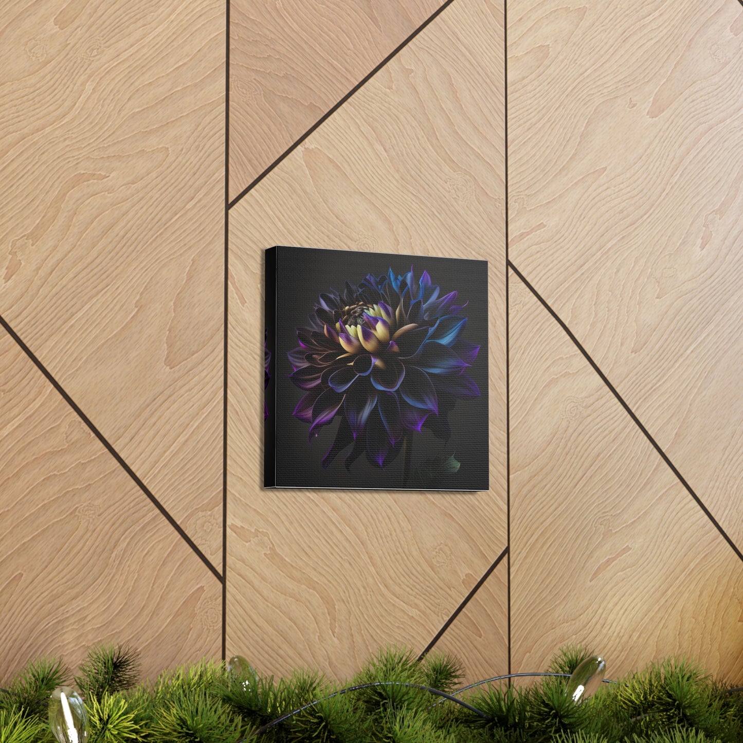 Canvas Gallery Wraps Dahlia Purple 1
