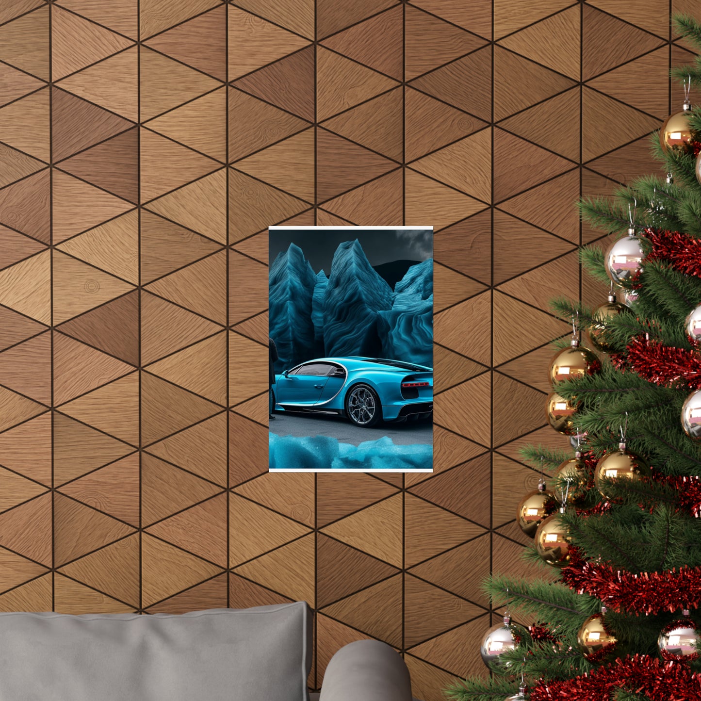 Premium Matte Vertical Posters Bugatti Real Look 3