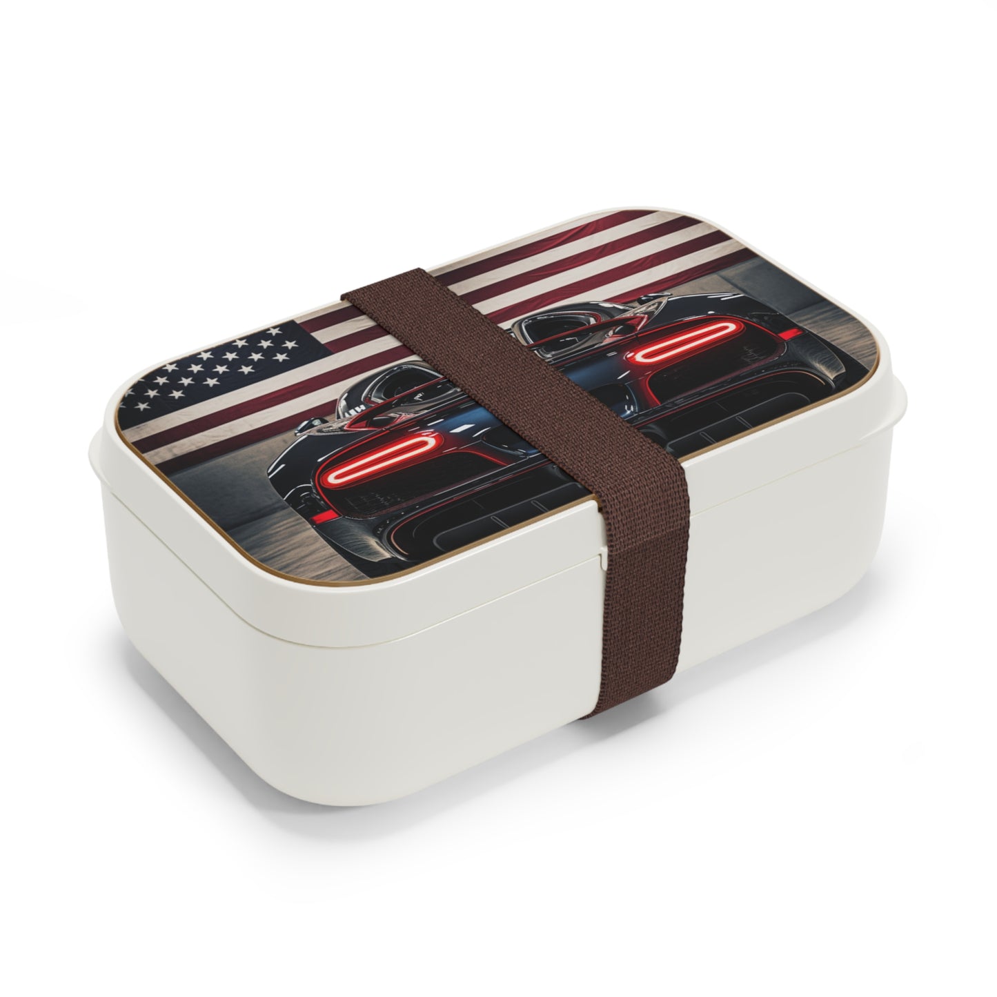 Bento Lunch Box American Flag Background Bugatti 4