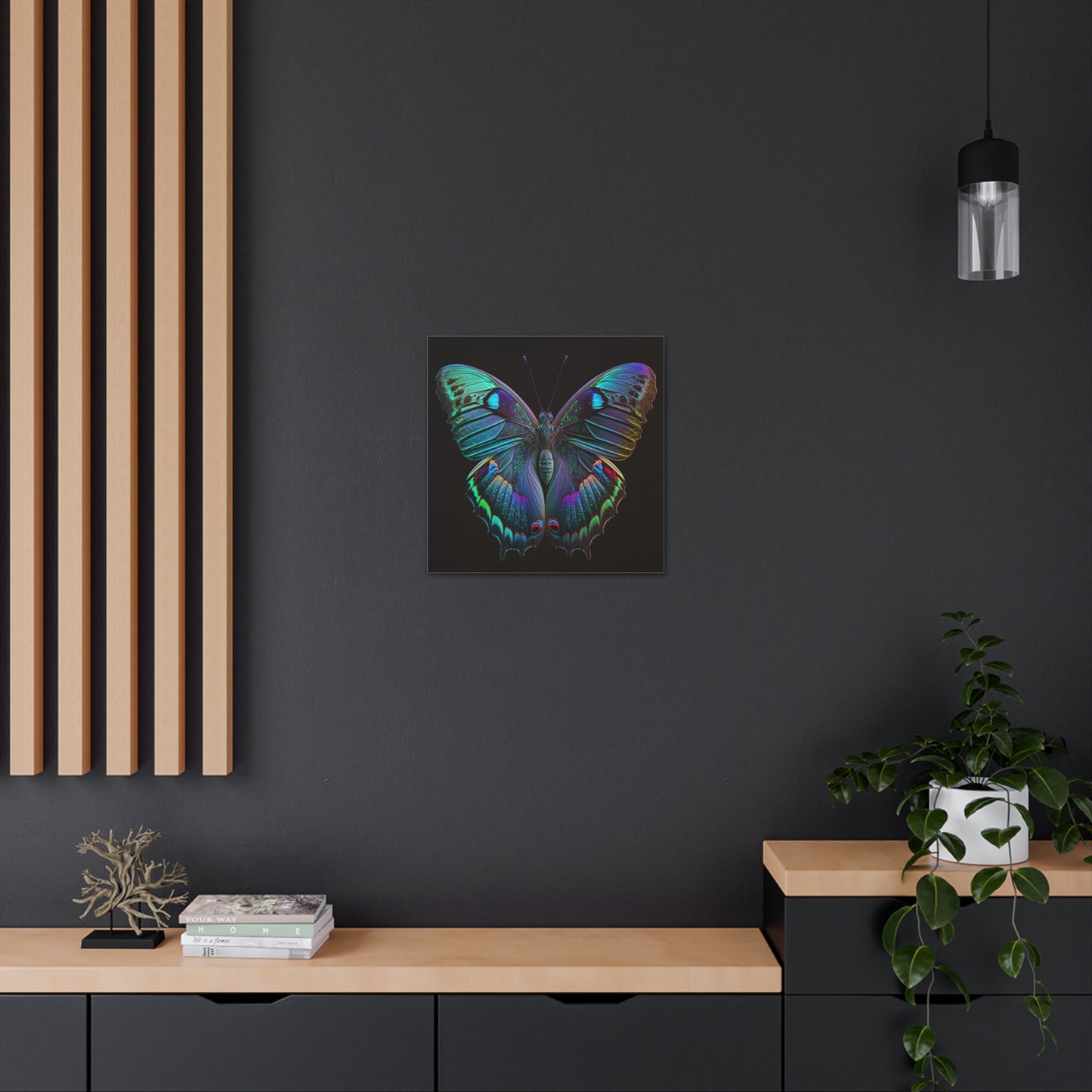 Canvas Gallery Wraps Hue Neon Butterfly 4