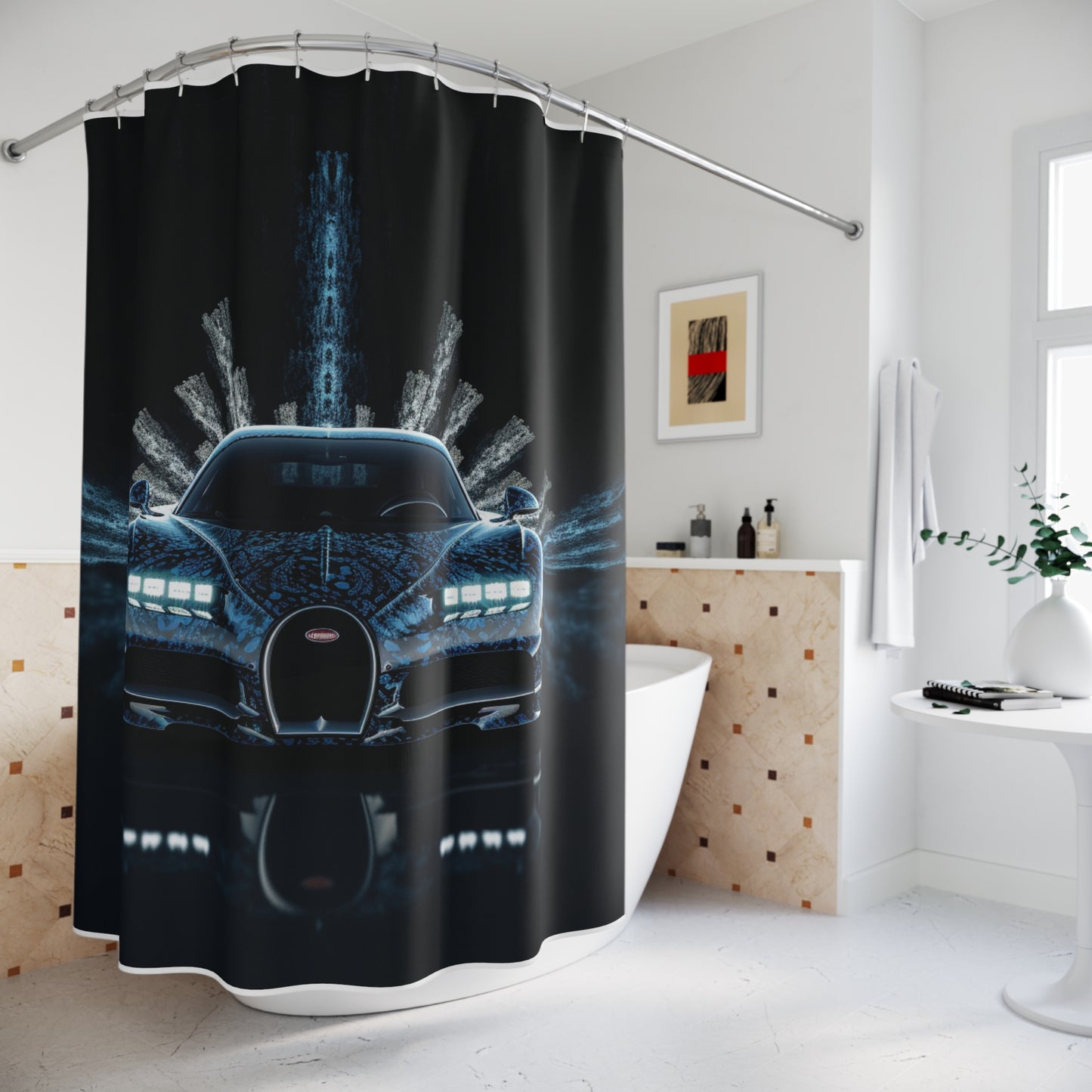 Polyester Shower Curtain Hyper Bugatti 2