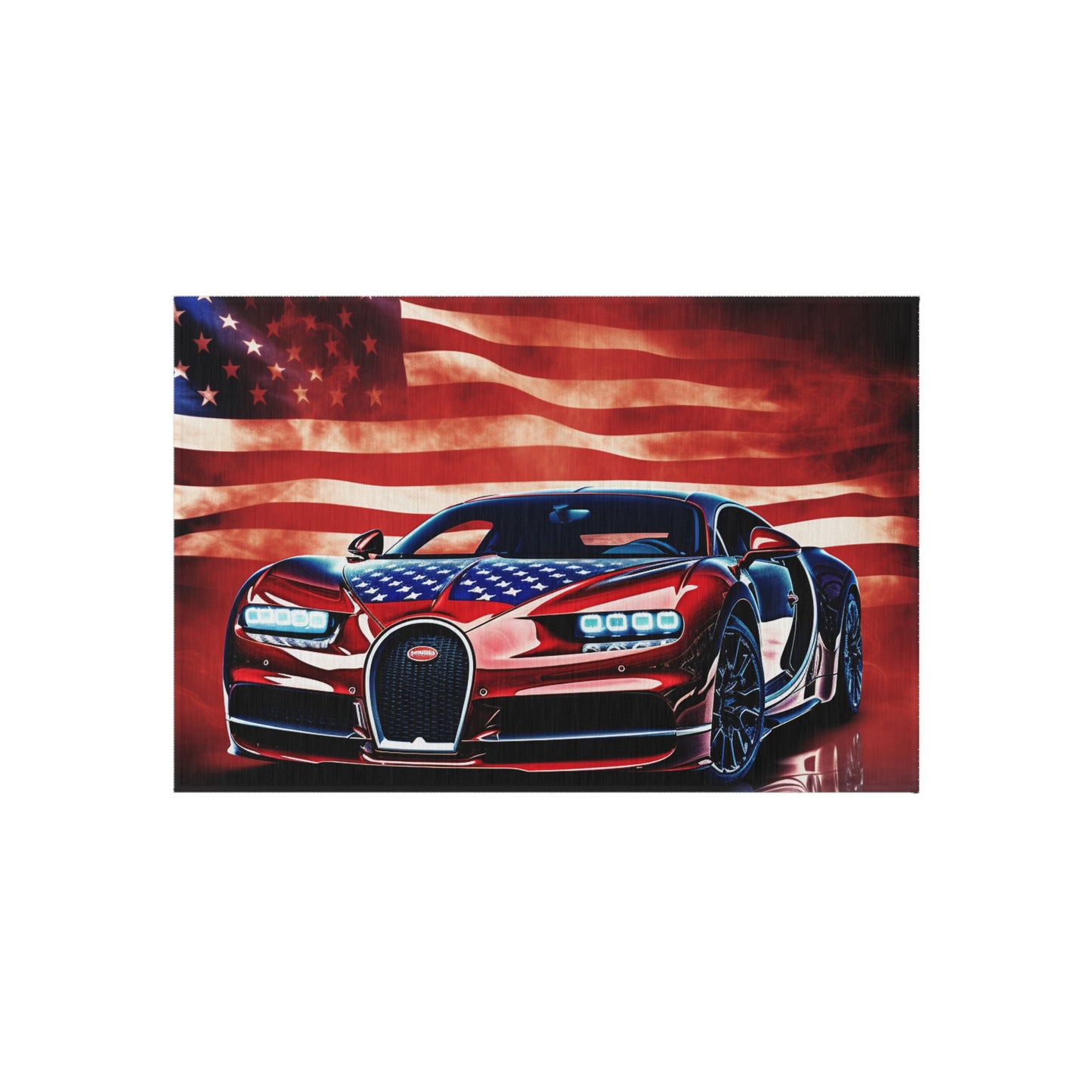 Outdoor Rug  Abstract American Flag Background Bugatti 3