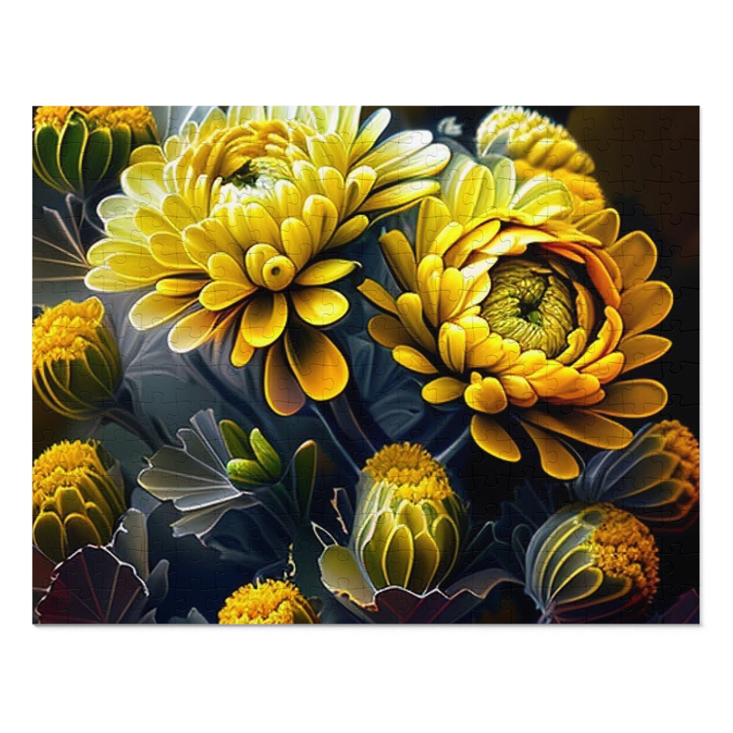 Jigsaw Puzzle (30, 110, 252, 500,1000-Piece) Yellow Hermosas Flores Amarillas 4